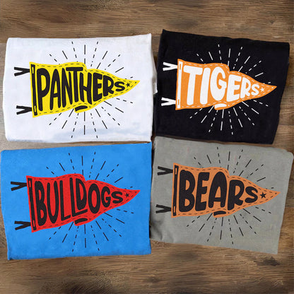 Custom Mascot Pennants Flag Shirt, Pennant Mascot Shirt