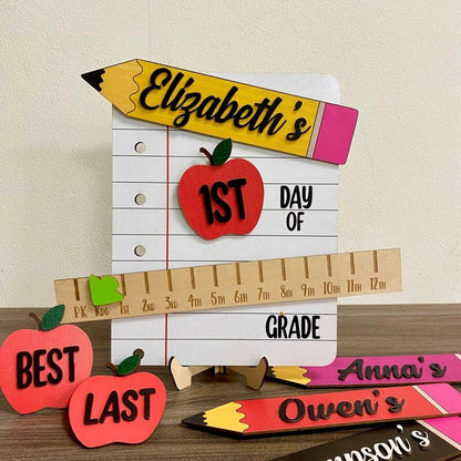 First Day of School Photo Prop, School Photos, Interchangeable School Milestones