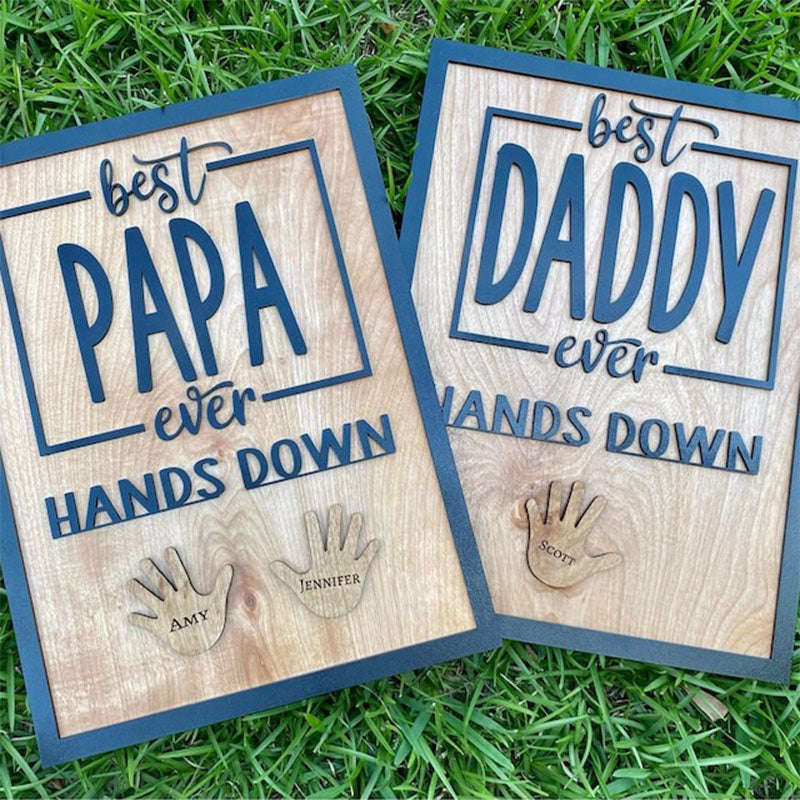 Personalized Fathers Day Handprint gift