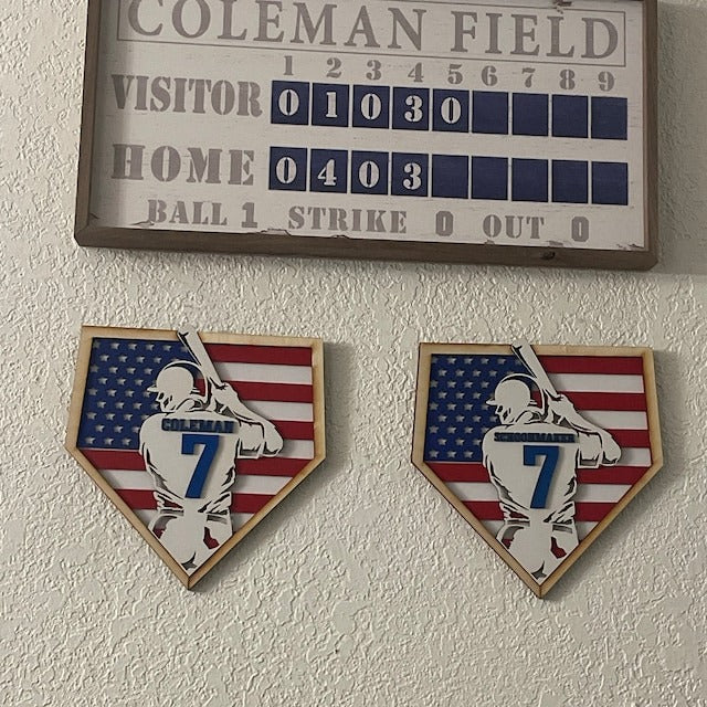 Personalized Baseball Gift for Boys, 3D Baseball Plaque, Softball Name Sign for Boy or Girl Ball Player