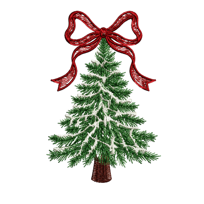 Personalized Monogram Christmas Tree Wreath Sash