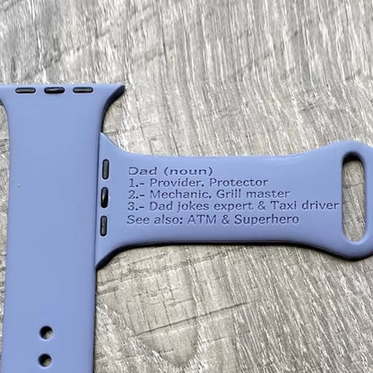 Personalized Inscription Apple Watch Bands Your Handwriting or Our Fonts