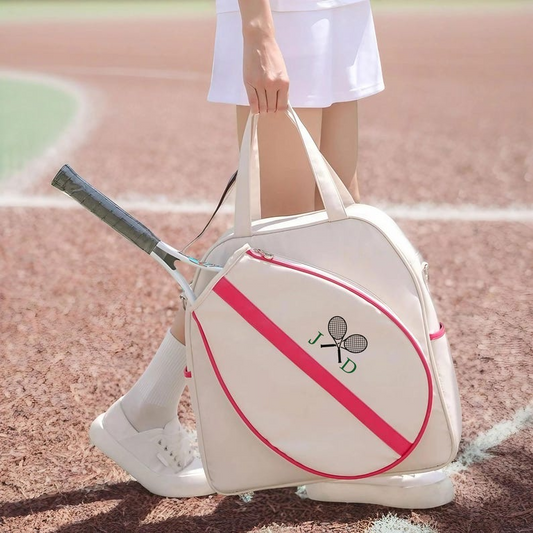 Personalized Tennis Tote, Custom Monogram Duffel, Tennis Gear Organizer