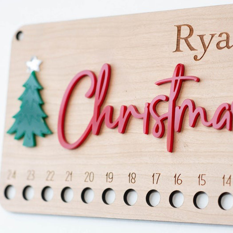 Candy Cane Christmas Countdown Personalized Christmas Advent Calendar for Kids