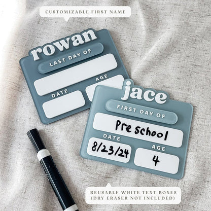 Acrylic First Day of School Sign|Personalized School Sign