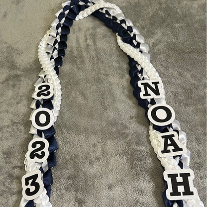 Large Graduation Lei Hawaiian Style Braided Ribbon Lei | Graduation gift