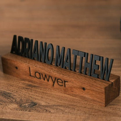 Personalized Wooden Name Plate