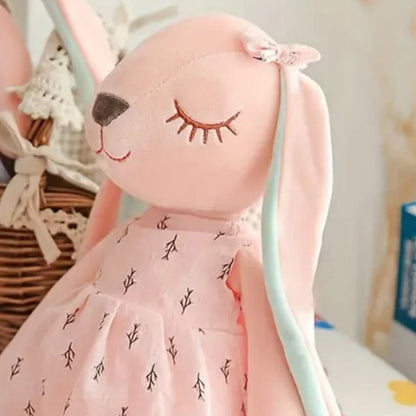 Personalised Easter soft toy bunny rabbit, new born baby girl gift 1st Birthday