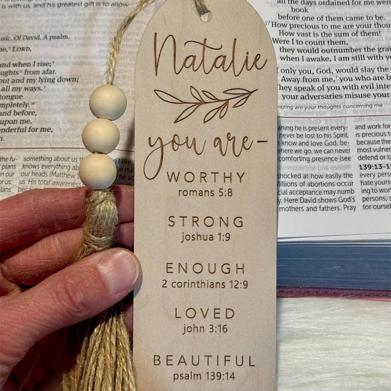 Bible bookmarks, personalized Baptism gift, first communion
