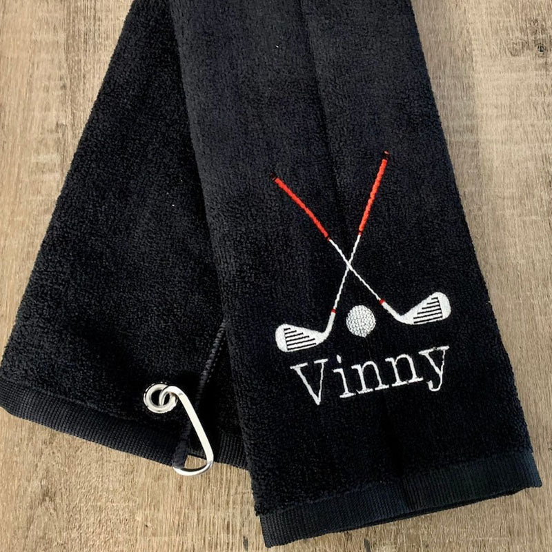 Personalized Print Golf Towel Custom Golf Towel