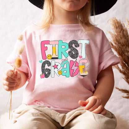 Comfort Colors First Grade Shirt, Custom Teacher Shirt