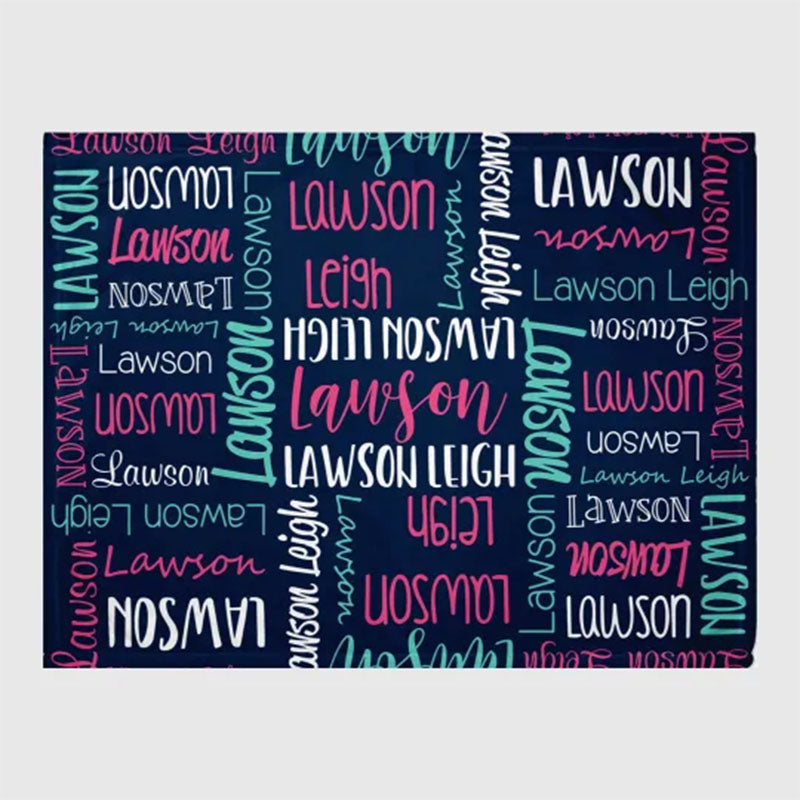 Custom Blanket with Name - Personalized Blanket - Name Blanket