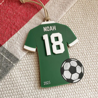 Personalized Soccer Ornament | Custom Soccer Christmas Ornament