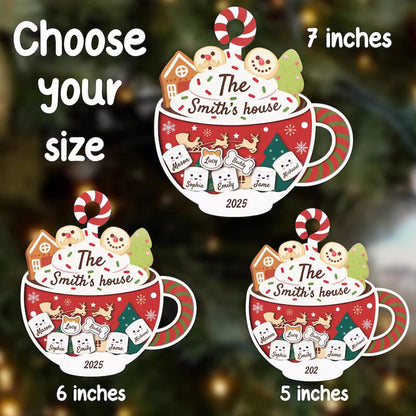 Custom Marshmallows Pet Family Shaker Ornament