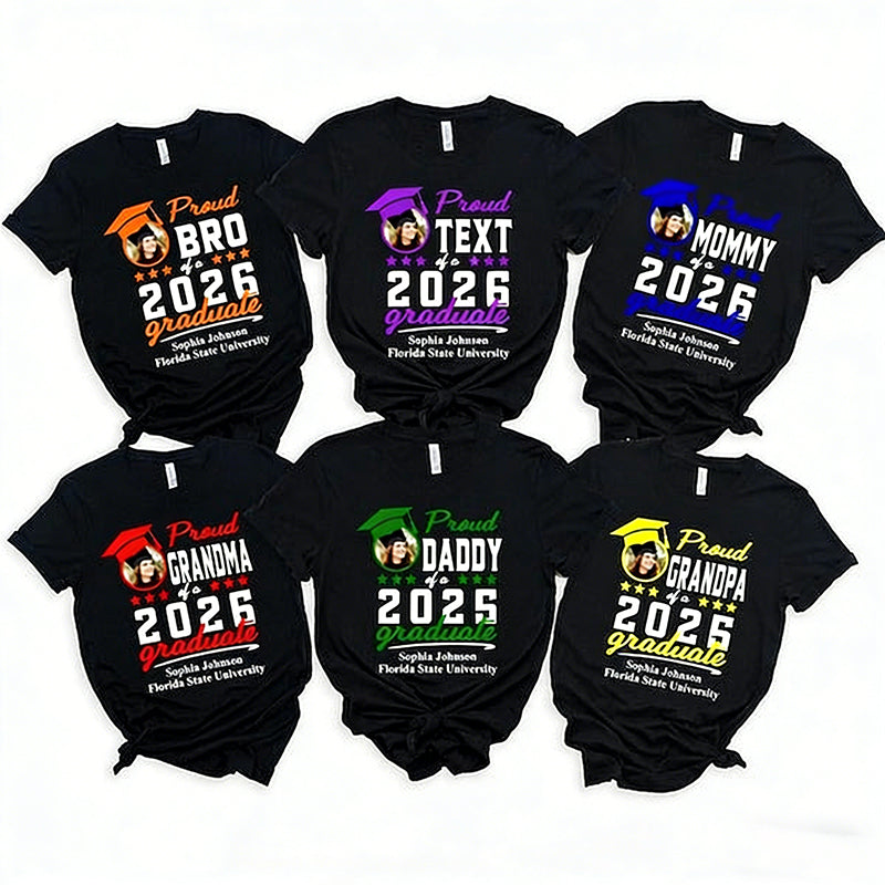Add the Photo  Graduation Shirts,Custom Proud Family Shirt