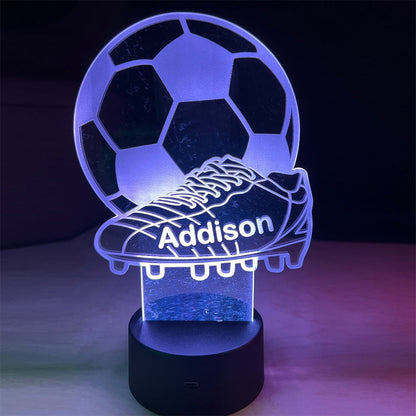 Sports themed acrylic LED lights/ Color Changing acrylic night lights