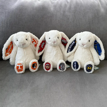 Custom College Bunny - Cream - College Acceptance Gift