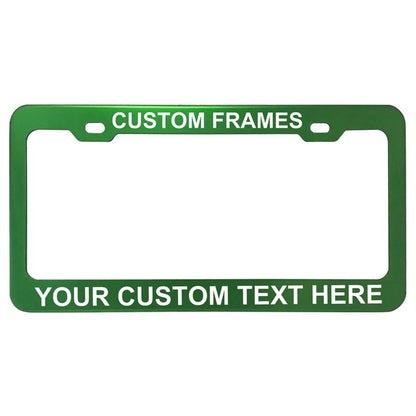 GoPlates Personalized Heavy Duty License Plate Frame | Laser Engraved