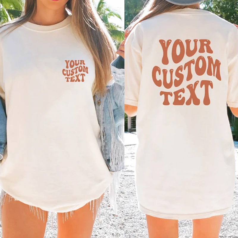 Custom Comfort Colors Shirt, Personalized Text Shirt