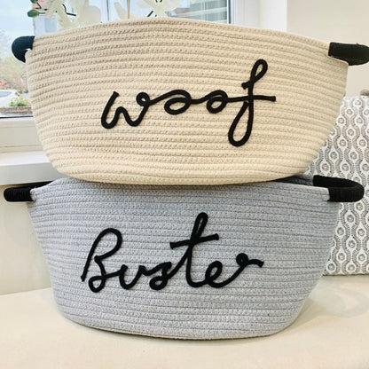 Cotton Woven Rope Personalized Baskets Customized Baby Shower Gift