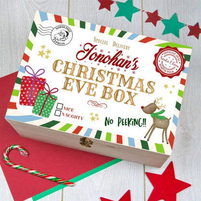 Personalized Christmas Eve Box, Boys Girls Custom Name