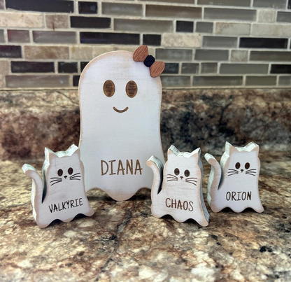 Personalized Ghost Family  Halloween Decor