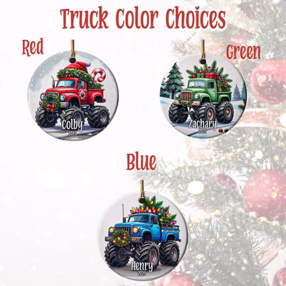Personalized Monster Truck Ornament