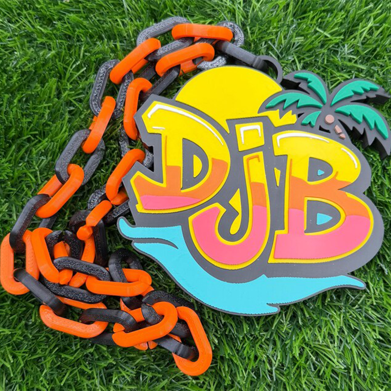 Custom Sports Turnover Chain, Oversized Medallion, Team mascot, Custom Colors