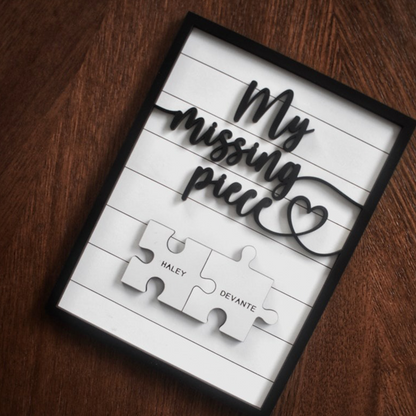Personalized Engraved Wooden Sign Mothers Day Puzzle Sign Fathers Day Gift Valentines Day Sign Significant Other Gift