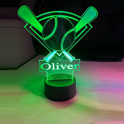 Sports themed acrylic LED lights/ Color Changing acrylic night lights