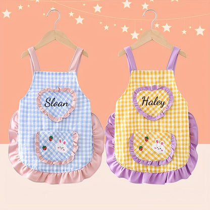 Personalized Easter Name/Number Mini Apron with Custom Embroidered Name