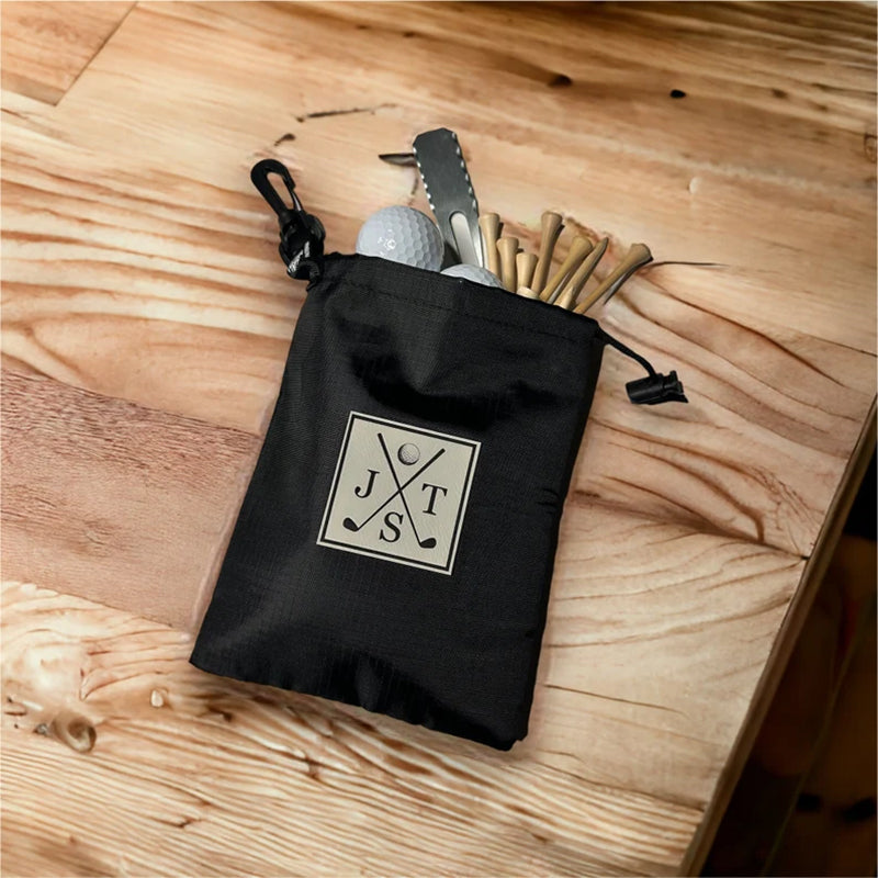 Personalized Golf Valuables Pouch - Golf Tee Bag