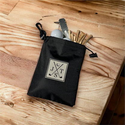 Personalized Golf Valuables Pouch - Golf Tee Bag