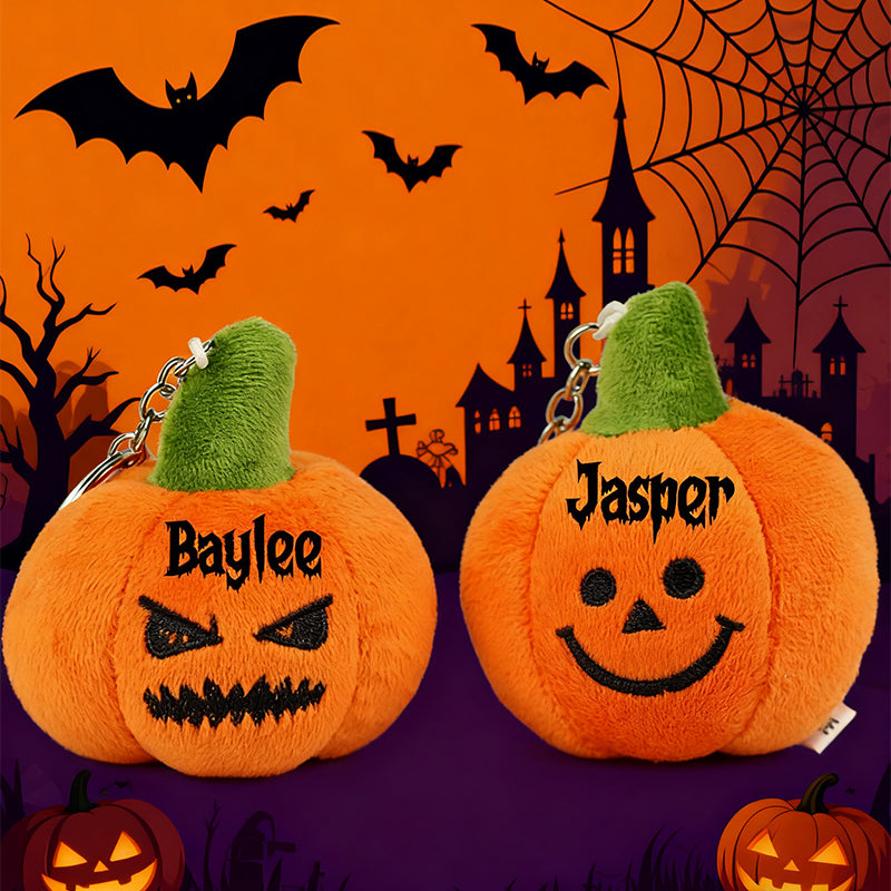 Halloween Pumpkin Keychain- Halloween Keychain