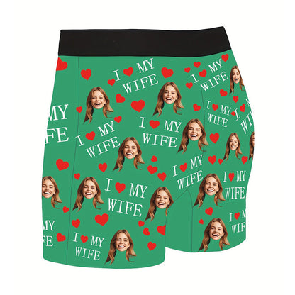 Customized Boxers with Images, Personalized Face Photo Boxers