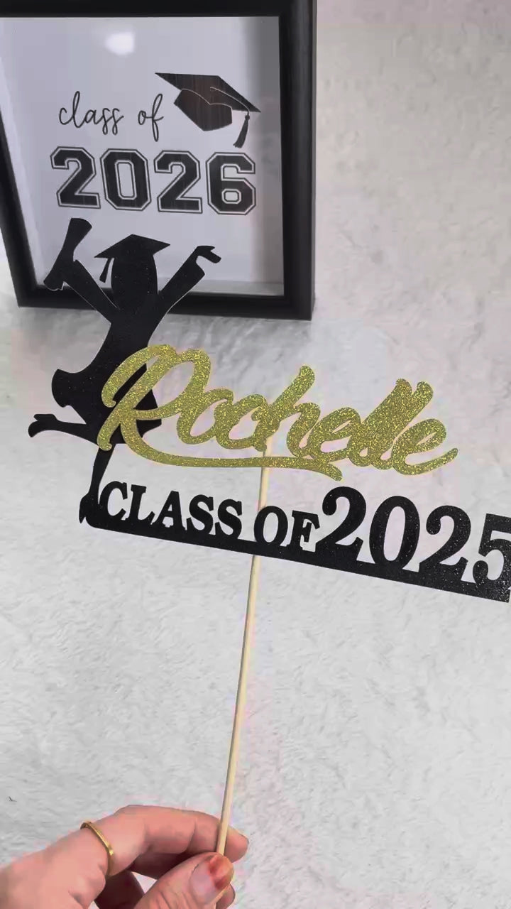 Personalized Graduation Congrats Decor Cake Topper Class of 2026