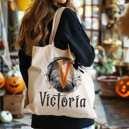 Personalized Halloween Tote Bag