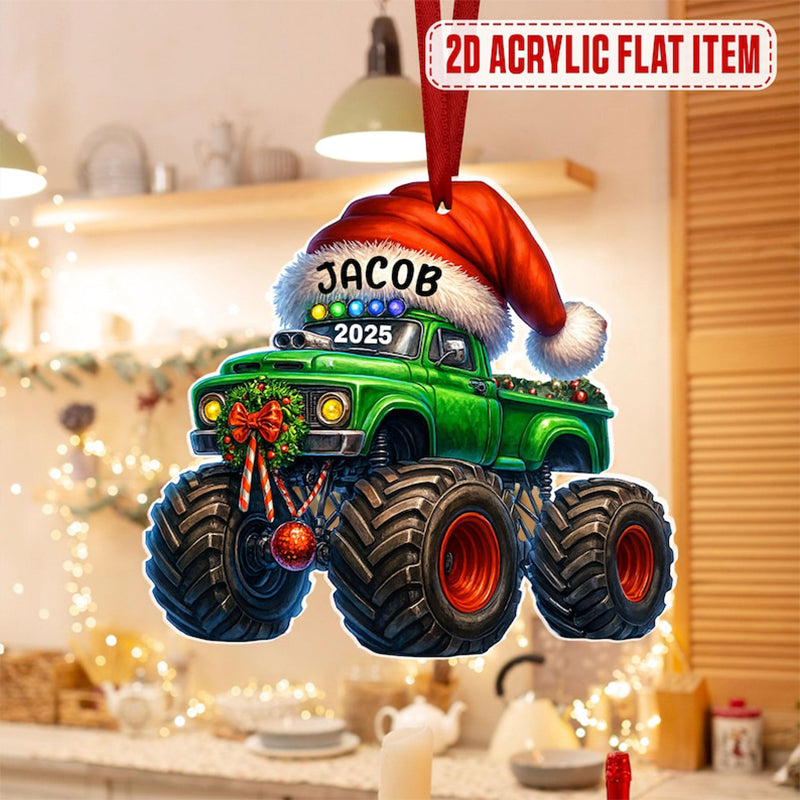 Personalized Monster Truck Christmas Ornament,Truck Ornament,Christmas Gift