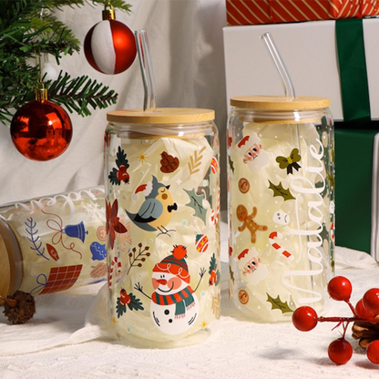 Personalized Christmas Tree Snack Glass