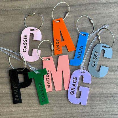 Backpack name tag school bag name