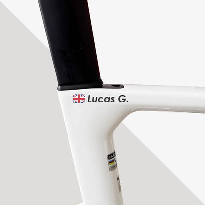 2x Personalized Name Decal , Cyclist Name