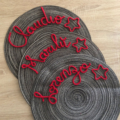 Placemat with name