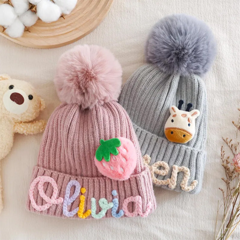 Toddler Winter Hat, Personalized Kid's Hat