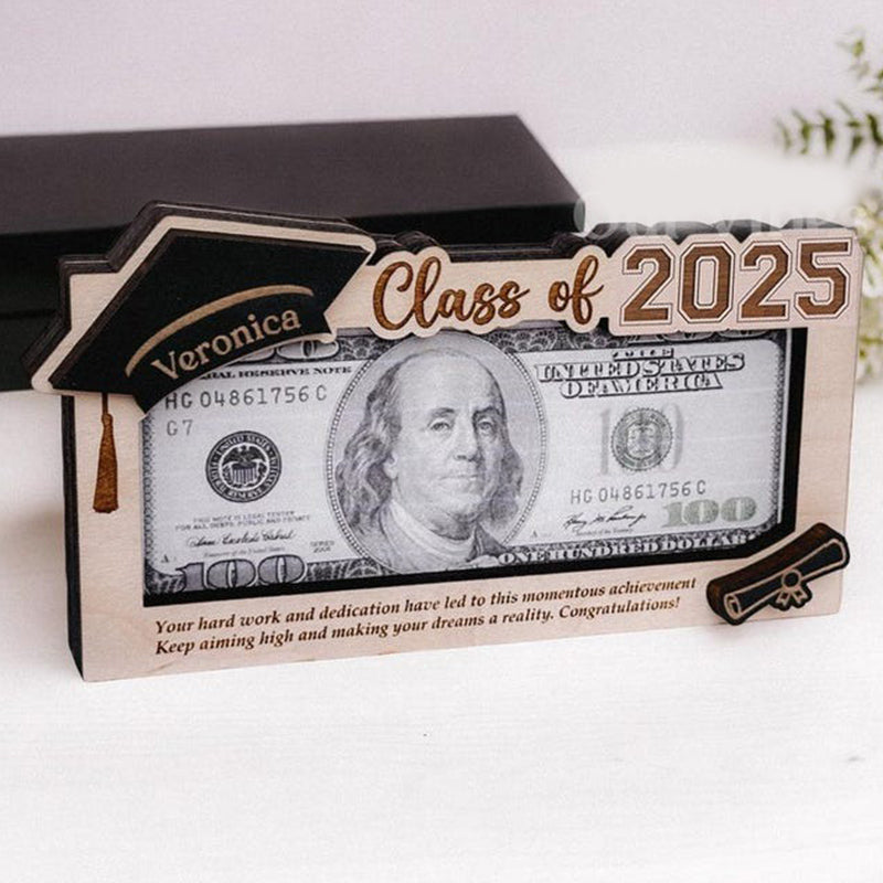 Graduation Gift Money Holder Frame | Custom Graduation Gift Message