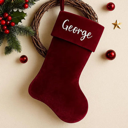 Personalized Velvet Christmas Stocking