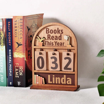 Personalized Book Tracker - Books Read This Year Counter