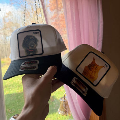 Custom Pet Portrait Trucker Hat