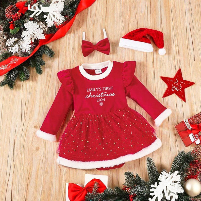 Christmas Baby Girl Tutu|Baby Girl Outfit|First Christmas Baby Outfit