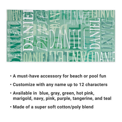 Personalized Signature Style Beach Towel-Customized Towel