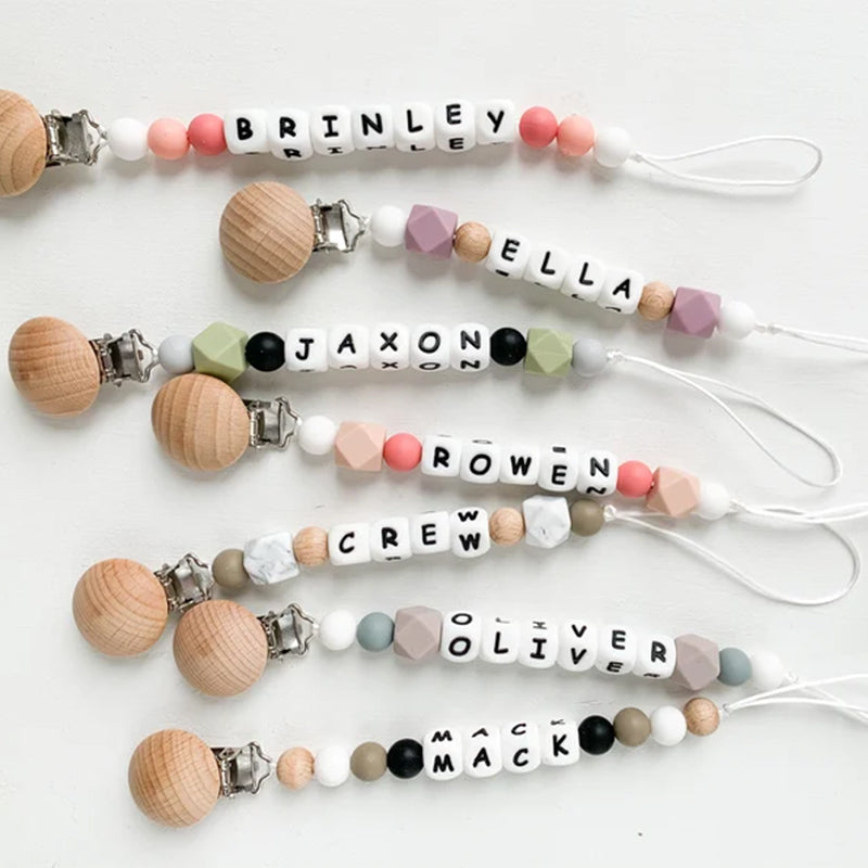 Name Keychain | Personalized Keychain | Custom Pacifier Clip